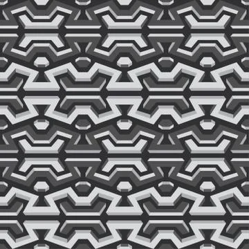 Metallic seamless pattern Illustrazione stock