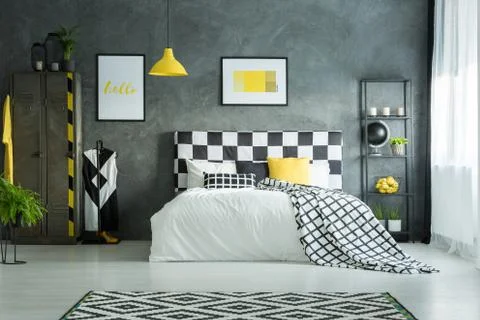 Metallic shelf with globe Stock-Fotos