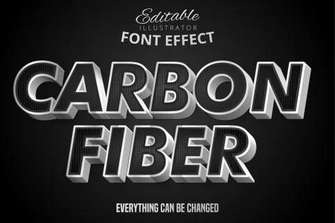 Metallic silver and black pattern text effect, shiny steel alphabet style イラスト素材