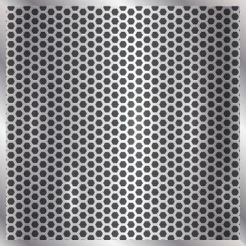 Metallic silver cell background Stock Illustration