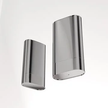 Metallic silver Foundation Stick packaging mockup Stock Illustration