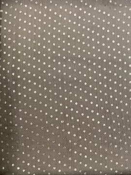 Metallic Silver Polka Dot Pattern on Sheer Fabric Stock Photos