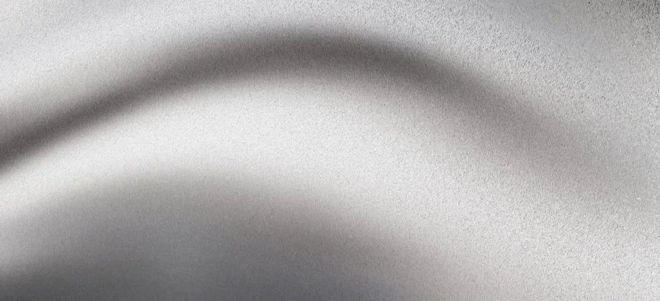 Metallic silver surface featuring soft elegant wave folds and grain texture Stock Illustration