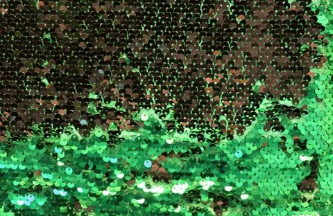 Metallic sparkling sequins scales background, round sequins in fashion dress, Stock Photos