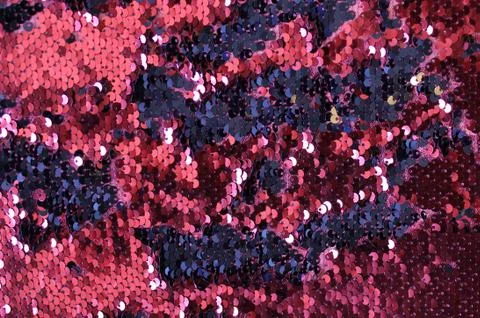 Metallic sparkling sequins scales background, round sequins in fashion dress, Stock Photos