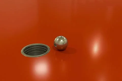 Metallic sphere Stock Illustration