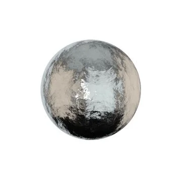 Metallic sphere isolated on white background. 스톡 일러스트