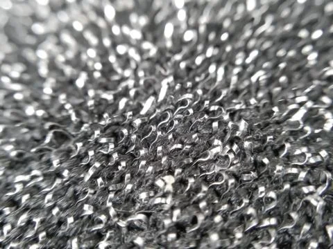 Metallic sponge, abstract Stock Photos