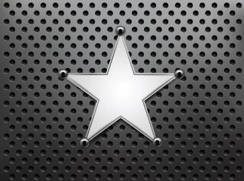 Metallic star background Stock Illustration