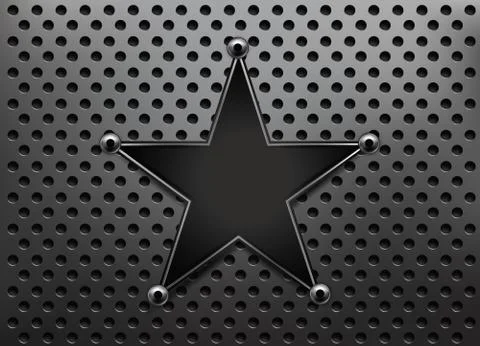 Metallic star background Stock Illustration
