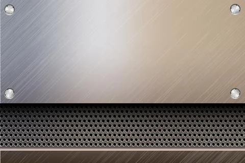 Metallic steel background Stock Illustration