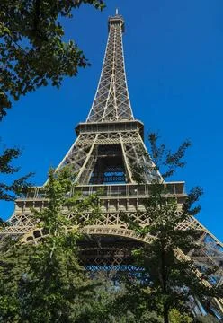 Metallic structure of the Eiffel tower metallic structure of the Eiffel to... 스톡 사진