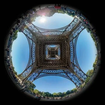 Metallic structure of the Eiffel tower metallic structure of the Eiffel to... 스톡 사진