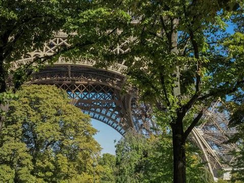 Metallic structure of the Eiffel tower metallic structure of the Eiffel to... Stock Photos