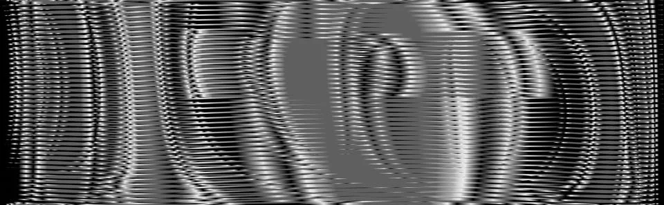 Metallic surface effect abstract deformation texture with curved lines. Stock Illustration