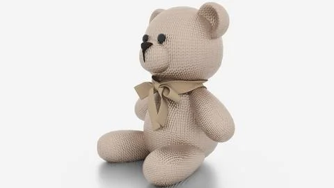 Metallic teddy bear Stock Illustration