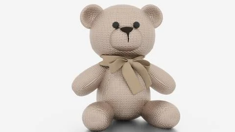 Metallic teddy bear Stock Illustration