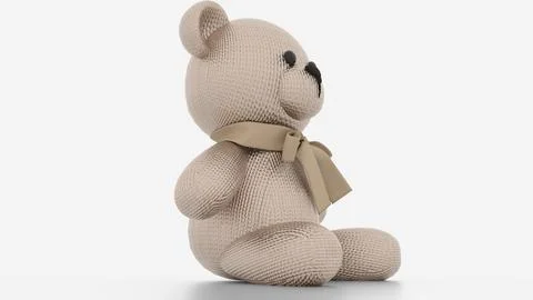 Metallic teddy bear Stock Illustration