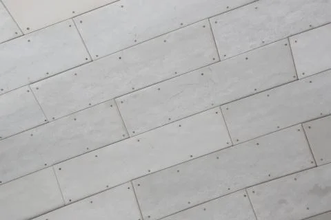 Metallic tile wall. Close up Stock Photos