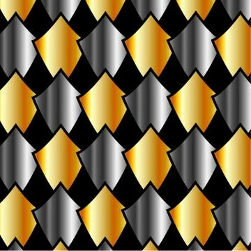 Metallic tiles background Stock Illustration
