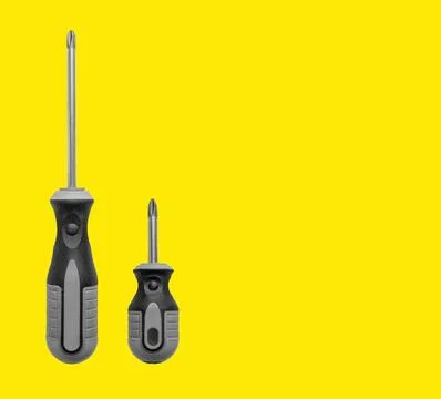 Metallic tools for precision repair work. Includes screwdrivers, wrenches, an Stock Photos
