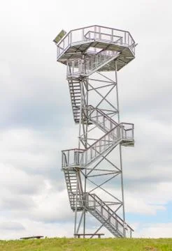 Metallic viewing tower Stock-Fotos
