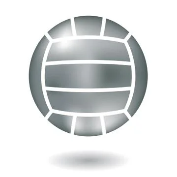 Metallic volleyball Stock Illustration