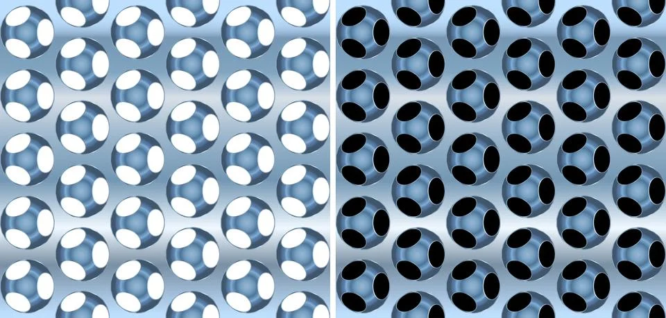 Metallic volumetric tech pattern Stock Illustration