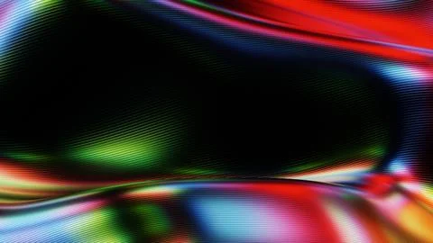 Metallic waves background with dark green gradient reflection Illustrazione stock