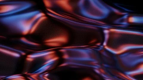 Metallic waves background with glossy gradient light flow Stock Illustration