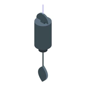 Metallic wind chime icon isometric vector. Breeze melody ensemble Stock Illustration