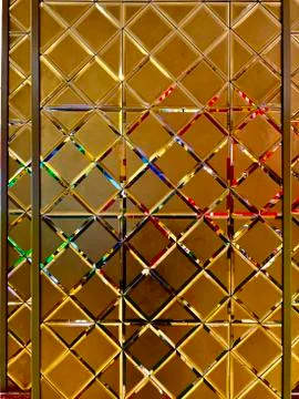 Metallic window frame Stock Photos