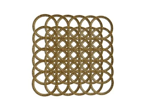 Metallic wire mesh with pattern 스톡 일러스트
