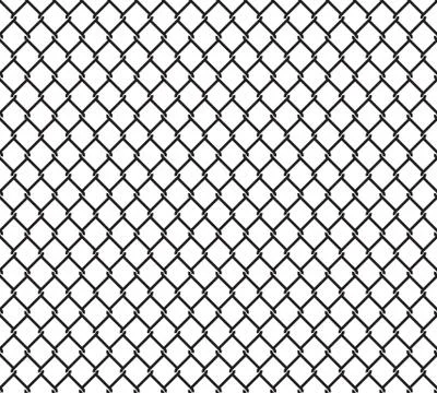 Metallic wired fence seamless pattern Stock Illustration