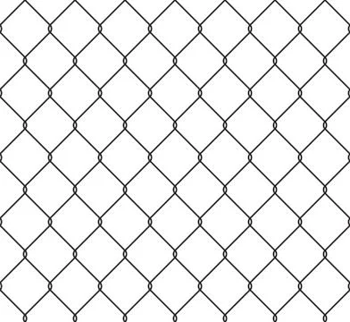 Metallic wired fence seamless pattern Stock Illustration