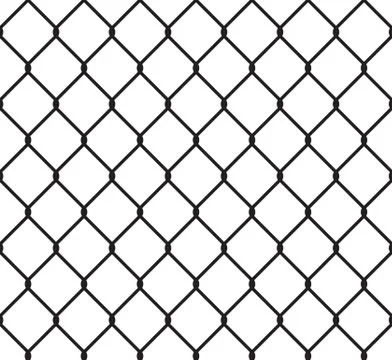Metallic wired fence seamless pattern Stock Illustration
