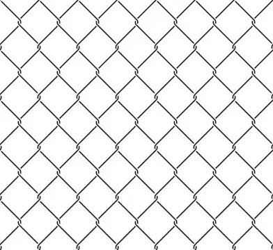 Metallic wired fence seamless pattern Stock Illustration