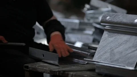 Metallurgical industry. Cutting and processing the pipe. Preparation for operati Stock Footage 77263976