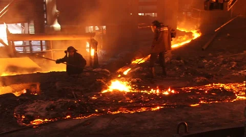 The Metallurgical industry Stock Footage 62589600