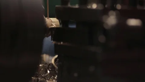 Metallurgical industry. The technology of making pipes. Video stock 80204636