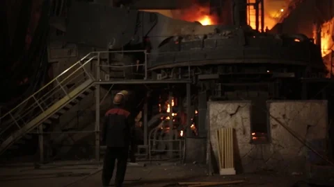 Metallurgical plant Stock Footage 72760166