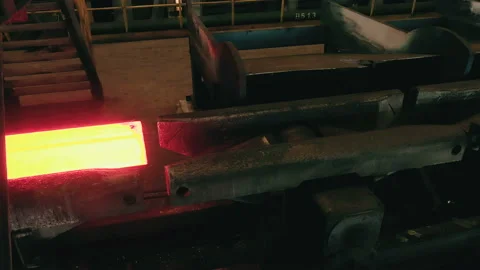 Metallurgical Plant. The Production Process in the Rolling Mill. Wire Stock Footage 89872736