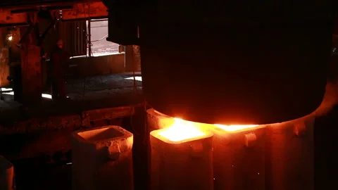 Metallurgical works Stock Footage 86629124
