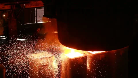 Metallurgical works Stock Footage 86629643