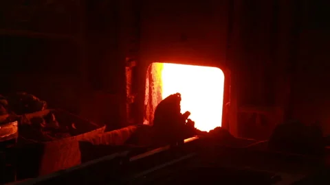 Metallurgical works Stock Footage 86630199