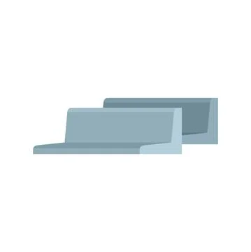 Metallurgy angle bars icon flat isolated vector Illustrazione stock