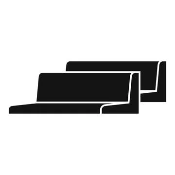 Metallurgy angle bars icon, simple style Stock Illustration