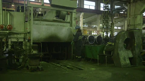 Metallurgy factory Stock Footage 33402760