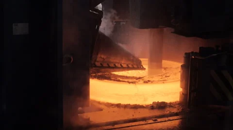 Metallurgy. The formation of the hot ring. Stock Footage 42779660
