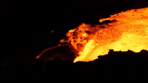 Metallurgy molten liquid metal Stock Footage 48342103